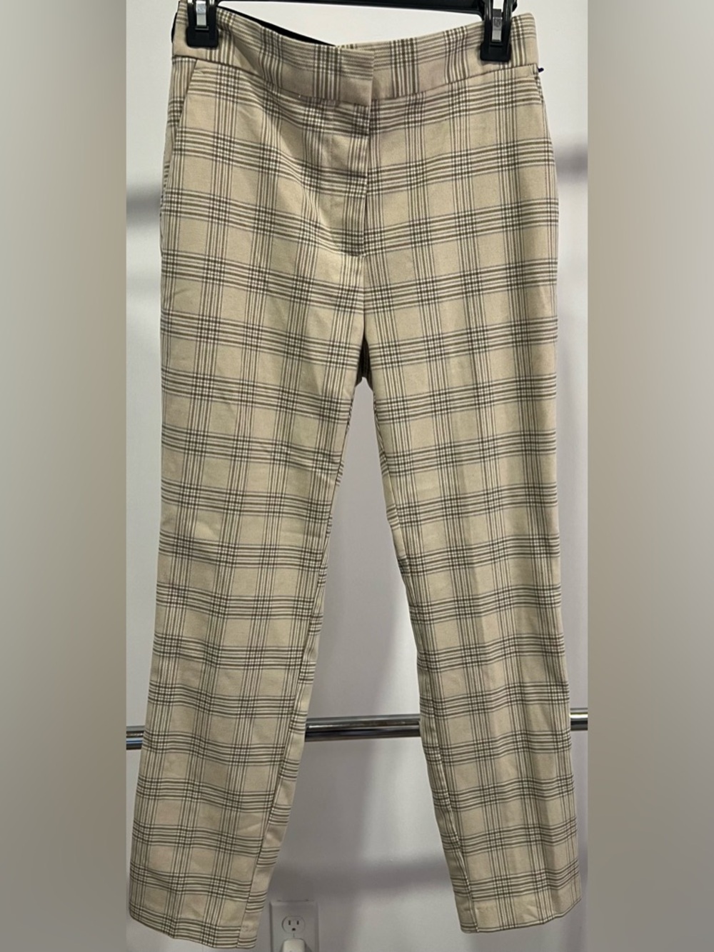 Zara Women Pants High Rise Ankle Plaid Size M​